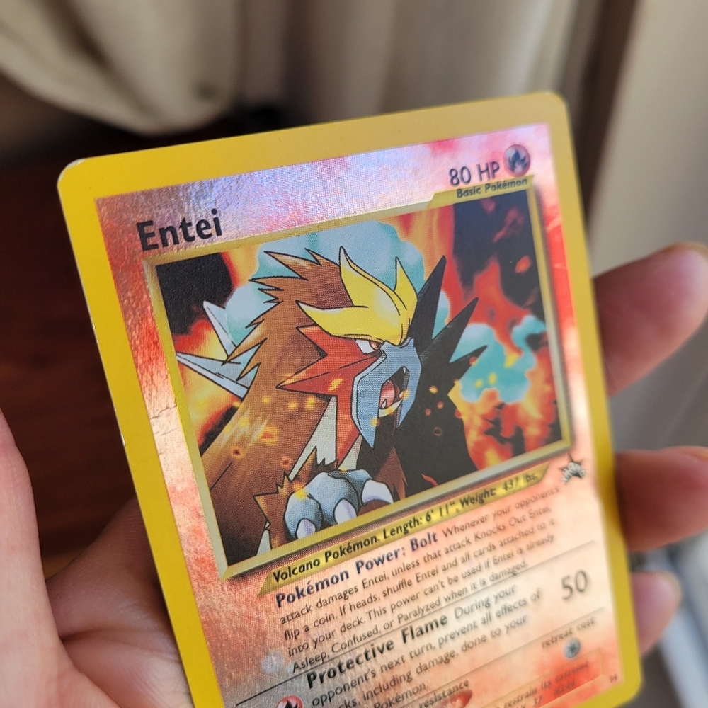 Entei Reverse Holo Promo Pokemon Card Animation - Picture 3 of 6